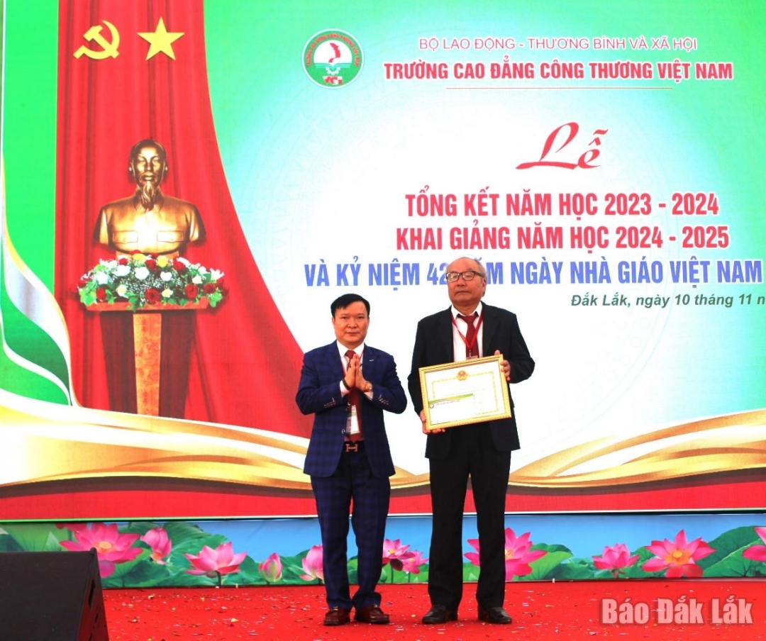 Trường Cao đẳng Công thương Việt Nam khai giảng năm học 2024 – 2025 tại địa điểm đào tạo Đắk Lắk.