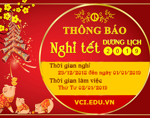 Thông Báo Nghỉ Tết Dương Lịch 2019